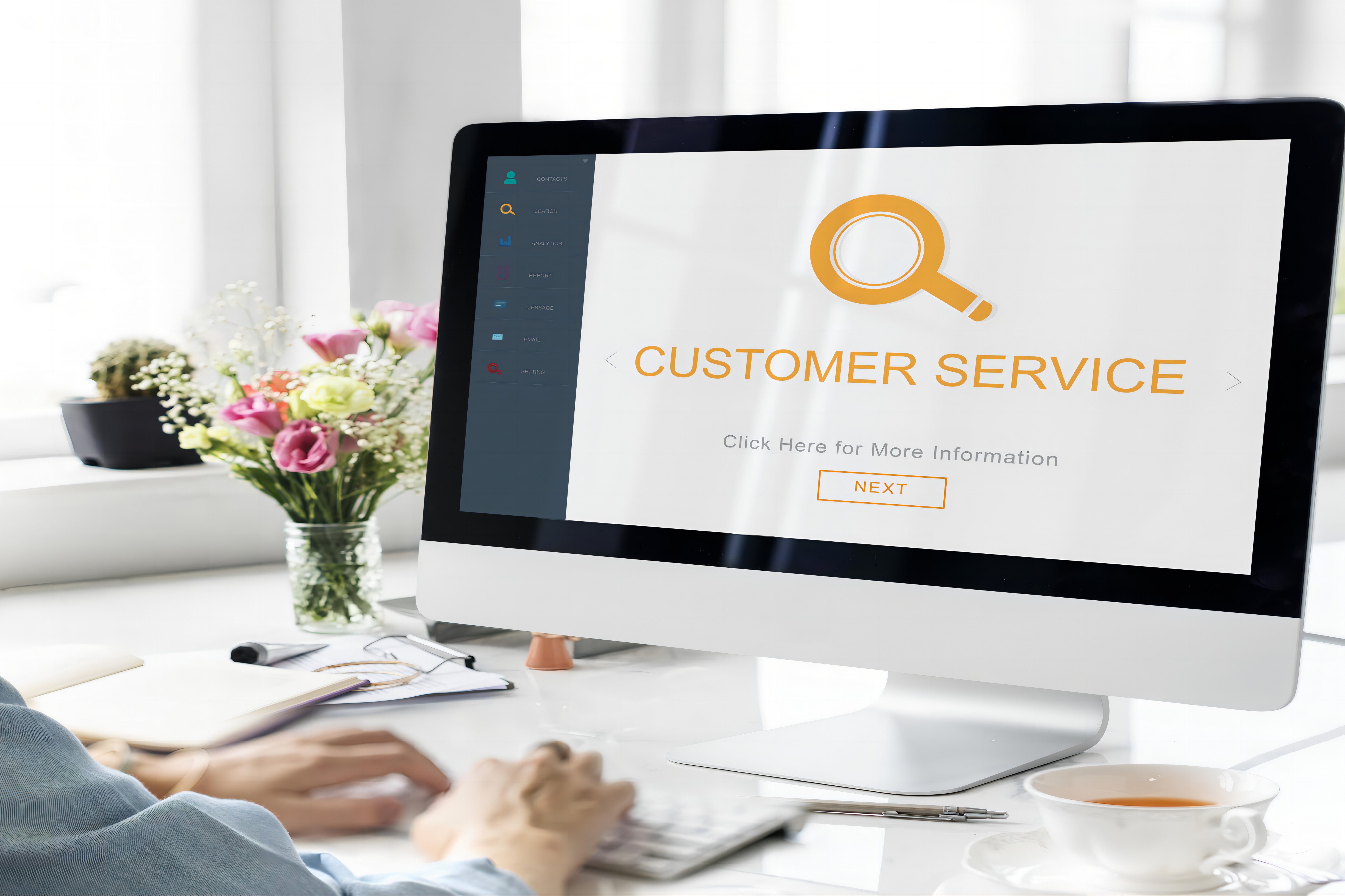 customer-service-helpdesk-information-descover-concept