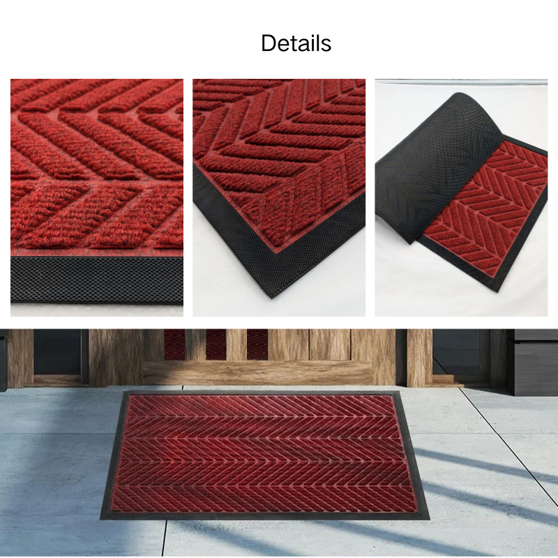 Tire Tread Pattern Rubber Doormat