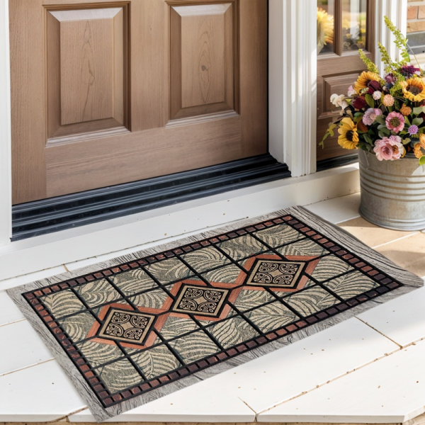 European Vintage Rubber Door Mat