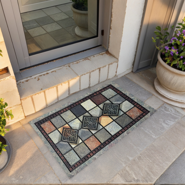 European Vintage Rubber Door Mat