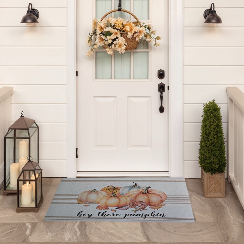 Halloween Spooky Pumpkin Outdoor Mat