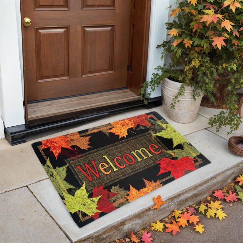 Wholesale Fall Autumn Pumpkin Printed Door Mat - Image 8