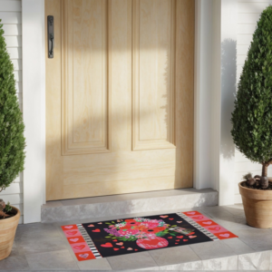 printing rubber mat (5) Custom Christmas Outdoor Welcome Mat 3mm